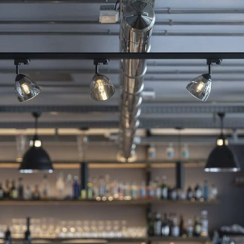 LED-Schienenleuchte - PARA CONE GL GU10 - SLV ELEKTRONIK - konisch / Aluminium / Glas