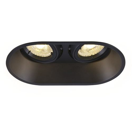 Moderne Deckenleuchte - HORN DOUBLE QPAR51 - SLV ELEKTRONIK - oval / Aluminium / LED