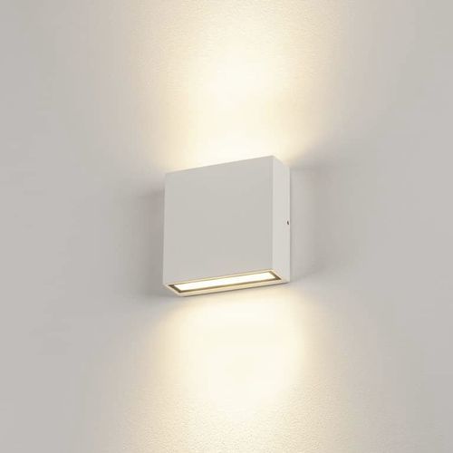 Moderne Wandleuchte - BIG QUAD UP/DOWN WL - SLV ELEKTRONIK - für Außenbereich / Aluminium / Glas