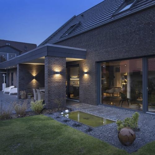 Moderne Wandleuchte - SITRA M WL - SLV ELEKTRONIK - für Außenbereich / Aluminium / in Würfelform