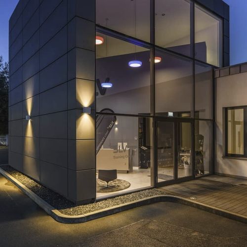 Moderne Wandleuchte - MANA OUT WL - SLV ELEKTRONIK - für Außenbereich / Aluminium / Beton
