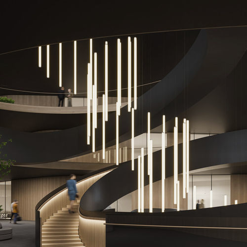 Hängeleuchte - ISSA - Intra Lighting d.o.o. - LED RGB / linear / rohrförmig