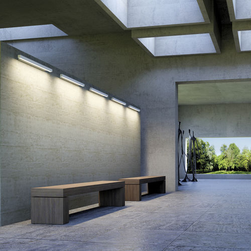 Moderne Wandleuchte - STREAMLINE - Simes - Außen / Metall / Glas