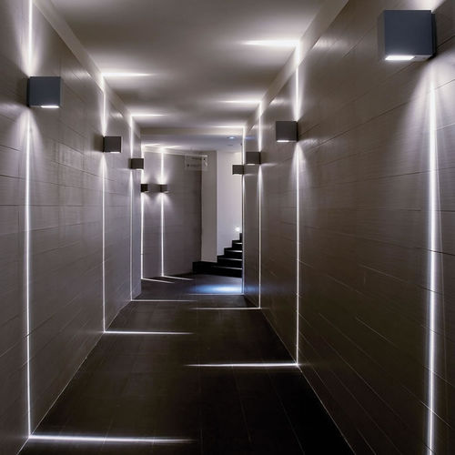 Moderne Wandleuchte - LIFT - Simes - für Außenbereich / Glas / Aluminium