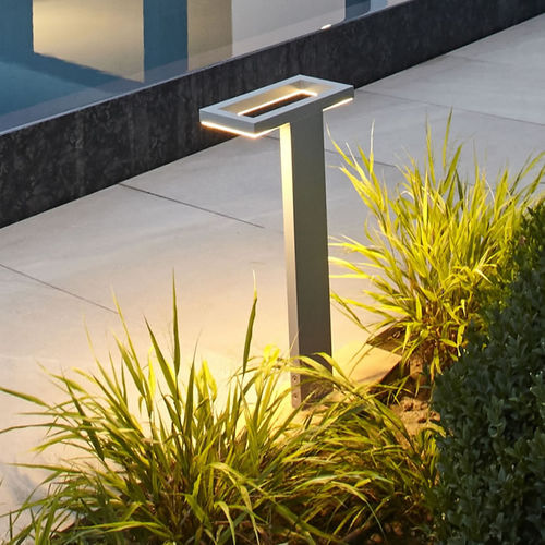 Leuchtpoller für Garten - TRIM - Simes - modern / Glas / Aluminium