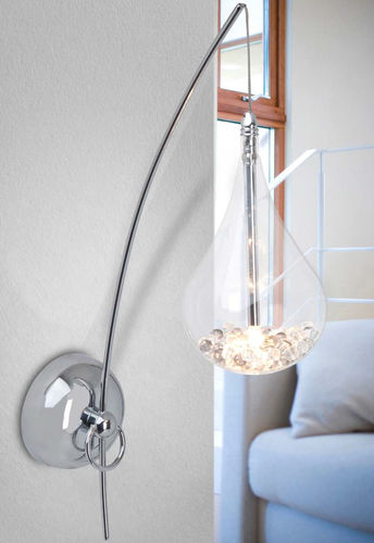 Moderne Wandleuchte - MIRA - Brilliant - für den Innenraum / Metall / Glas