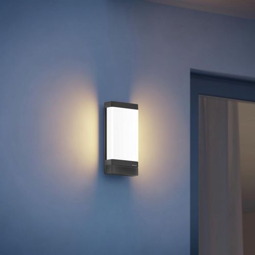 Moderne Wandleuchte - L 271 DIGI SC - STEINEL VERTRIEB GMBH - für Außenbereich / Aluminium / rechteckig
