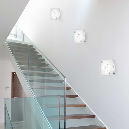 Moderne Wandleuchte - TYRA 1LMP - WOFI Leuchten Wortmann & Filz - Glas / quadratisch / für Schlafzimmer