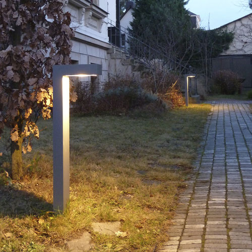 Moderner Leuchtpoller - ALEX P III FF - LEIPZIGER LEUCHTEN - Aluminium / LED / IP65
