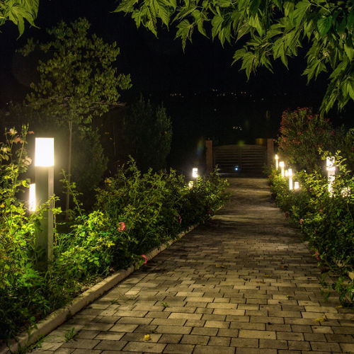 Leuchtpoller für Garten - LUX EST 85 - Mareco Luce - modern / extrudiertes Aluminium / Acryl