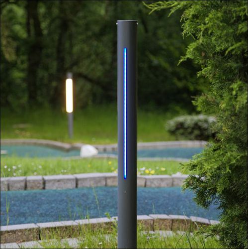 Leuchtpoller für Privatgebrauch - FIACCOLA TYPE 410 RA - LECCOR Leuchten GmbH - für öffentliche Bereiche / modern / Edelstahl