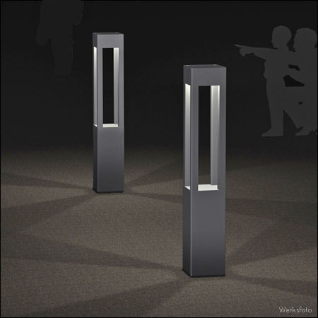 Leuchtpoller für Garten - COLLONA Q TYPE 410 - LECCOR Leuchten GmbH - für öffentliche Bereiche / modern / Edelstahl