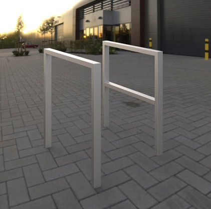Bodenstehender Fahrradständer - QUADRATONE R60X40 - LECCOR Leuchten GmbH - vertikal / für öffentliche Bereiche / Edelstahl