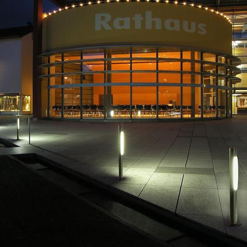 Leuchtpoller für Garten - FIACCOLA TYPE 410 - LECCOR Leuchten GmbH - modern / Edelstahl / Polycarbonat