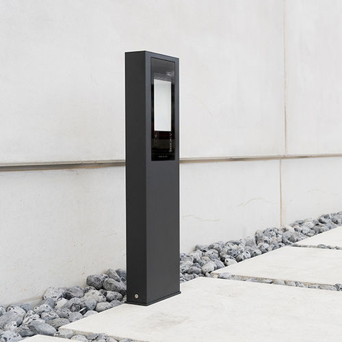 Moderner Leuchtpoller - MOD 2.0 - AEC Illuminazione - extrudiertes Aluminium / mit Diffusor aus Hartglas / LED