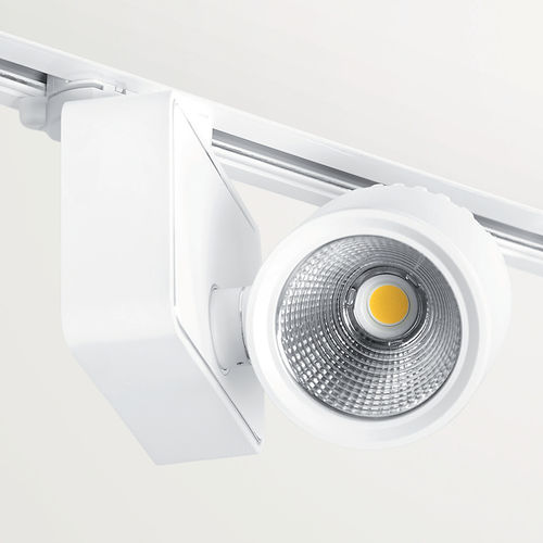 LED-Schienenleuchte - ZEN - Arkos Light - Oscaluz, - rund / Aluminium / Glas