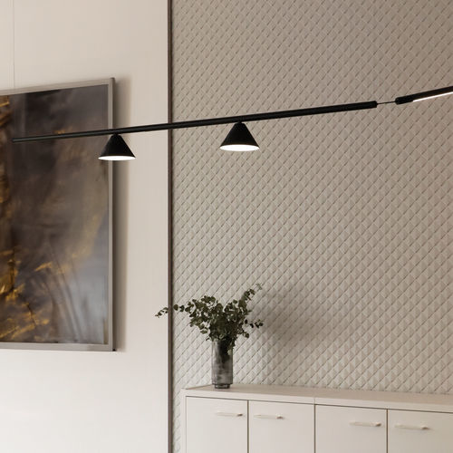 LED-Schienenleuchte - OVAL 24V CONE - ONOK LUZ TECNICA - konisch / oval / Metall