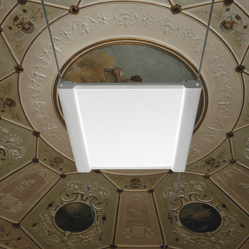 LED-Seilleuchte - TRIX-C30 - LINEA LIGHT GROUP - quadratisch / Aluminium / Glas