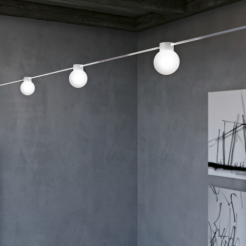 LED-Seilleuchte - OH!-C1 - LINEA LIGHT GROUP - rund / Aluminium / Glas