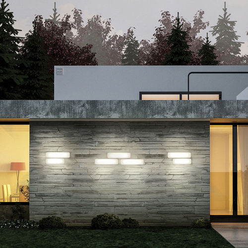 Moderne Wandleuchte - MYWHITE_B - LINEA LIGHT GROUP - für Außenbereich / Polyethylen / rechteckig