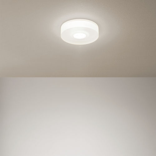 Moderne Deckenleuchte - ONE TO ONE_S - LINEA LIGHT GROUP - rund / Aluminium / Polymethylmethacrylat (PMMA)