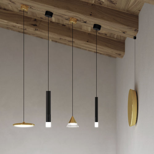 Hängelampe - SINFONIA SYSTEM PUCCINI - LINEA LIGHT GROUP - aus lackiertem Aluminium / Polymethylmethacrylat (PMMA) / modern