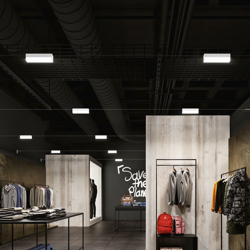 LED-Seilleuchte - IOTA - LINEA LIGHT GROUP - rechteckig / Aluminium / aus PC