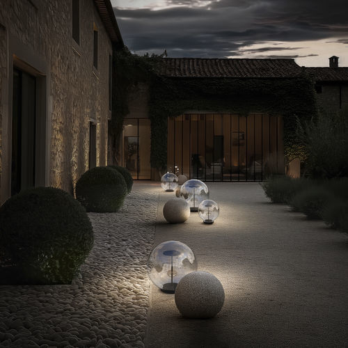 Leuchtpoller für Garten - Rolling Sky - LINEA LIGHT GROUP - modern / Aluminium / LED