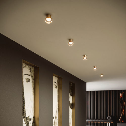 Moderne Deckenleuchte - ROSSINI_S - LINEA LIGHT GROUP - rund / Glas / Aluminium