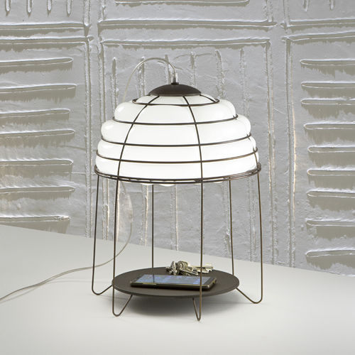Bodenlampe - TITTI - Siru Lighting - Metalldraht / geblasenes Glas / modern