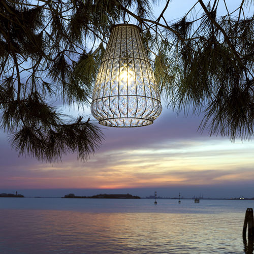 Geblasene Glas Lampe - CAMPANA - Siru Lighting - Hänge / Metalldraht / modern