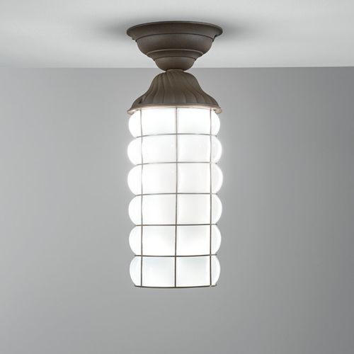 Klassische Deckenleuchte - CORNO DUCALE - Siru Lighting - zylinderförmig / Metall / geblasenes Glas