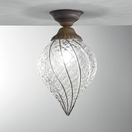 Moderne Deckenlampe - GOCCIA - Siru Lighting - konisch / Metall / geblasenes Glas