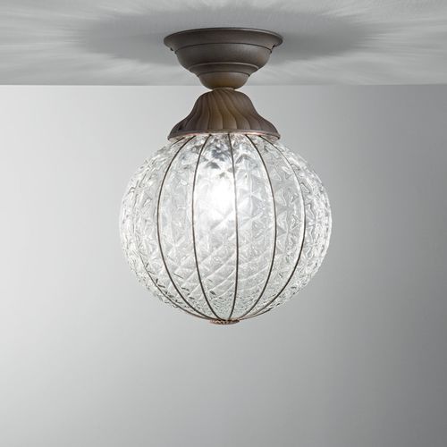 Klassische Deckenlampe - SFERA - Siru Lighting - sphärisch / geblasenes Glas / LED