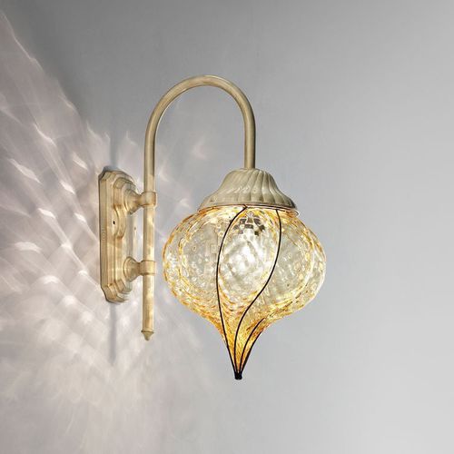 Klassische Wandleuchte - GOCCIA - Siru Lighting - für Außenbereich / Metall / geblasenes Glas