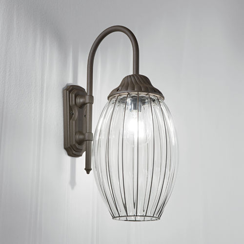Klassische Wandleuchte - NAUTILUS - Siru Lighting - für Außenbereich / geblasenes Glas / Metall