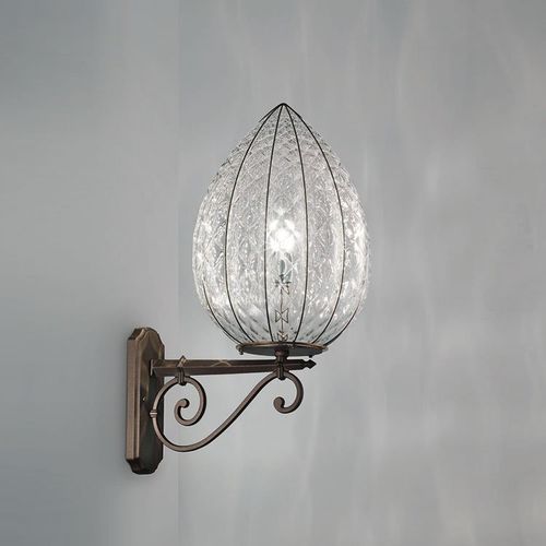 Klassische Wandleuchte - POVEGLIA - Siru Lighting - für Außenbereich / geblasenes Glas / konisch