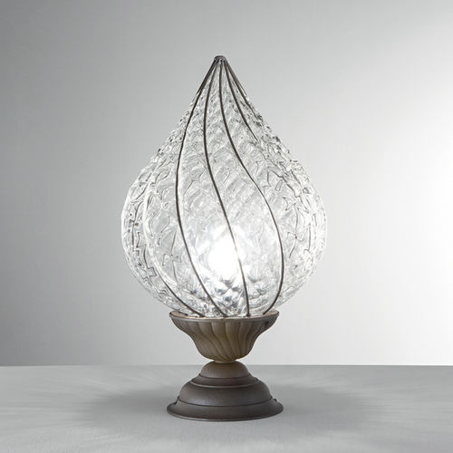 Tischlampe - GOCCIA - Siru Lighting - Metall / geblasenes Glas / modern