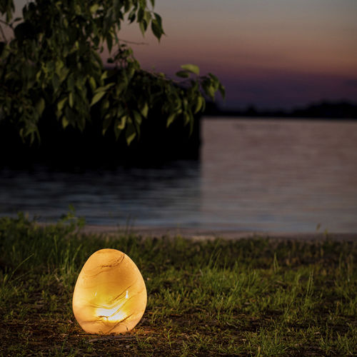 Bodenlampe - PEBBLE - Siru Lighting - geblasenes Glas / modern / mit Kabel