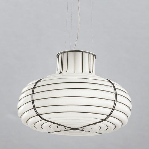 Hängelampe - CHAPEAU - Siru Lighting - Drahtgewebe / geblasenes Glas / modern