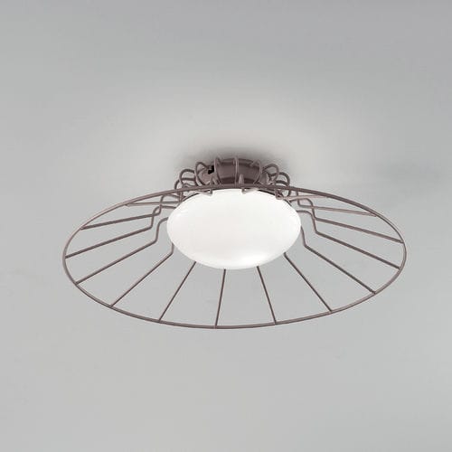 Moderne Deckenlampe - SUNRISE - Siru Lighting - rund / Metalldraht / geblasenes Glas