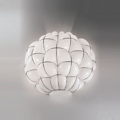 Moderne Wandleuchte - POUFF - Siru Lighting - für Außenbereich / Metalldraht / geblasenes Glas