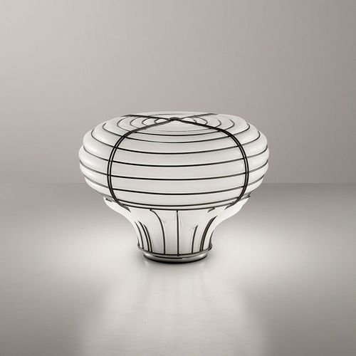 Tischlampe - CHAPEAU - Siru Lighting - Metalldraht / geblasenes Glas / modern