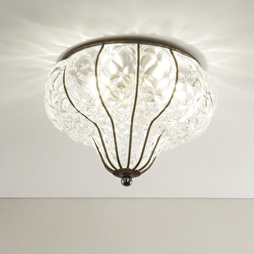 Moderne Deckenlampe - CARRO - Siru Lighting - rund / Skulptur / geblasenes Glas
