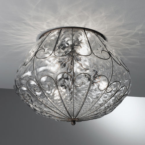 Klassische Deckenlampe - SAN TOMÀ - Siru Lighting - rund / Skulptur / Metalldraht