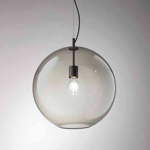 Hängelampe - BOSTON - Siru Lighting - geblasenes Glas / Rauchglas / modern