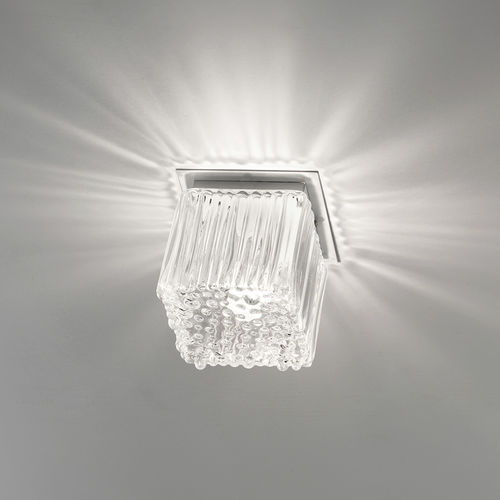 Moderne Deckenleuchte - CUBETTO - Siru Lighting - in Würfelform / geblasenes Glas / LED