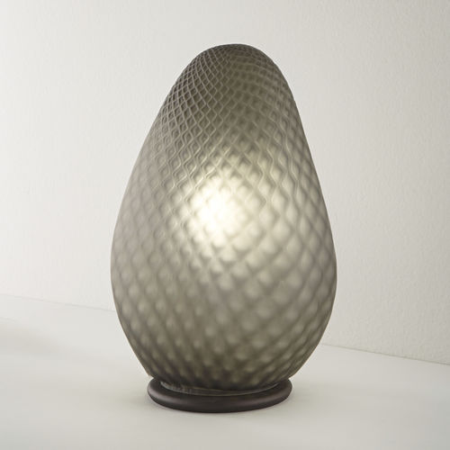 Tischlampe - PEBBLE - Siru Lighting - Kristall / Rauchglas / modern