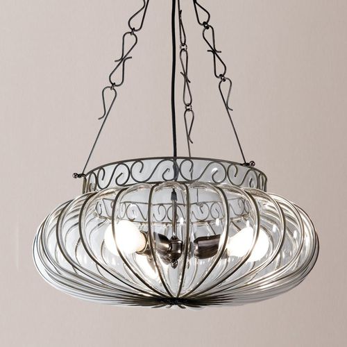 Hängelampe - HAREM - Siru Lighting - Metalldraht / geblasenes Glas / klassisch