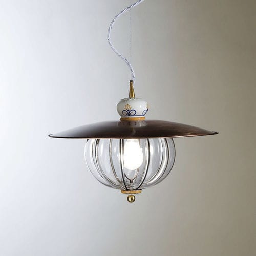 Hängelampe - LAMPARA - Siru Lighting - Metall / geblasenes Glas / klassisch